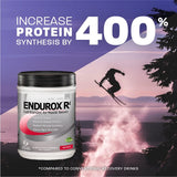 Endurox R4 en bolsa de gimnasio sobre banco, Endurox R4 pensado para atletas