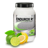 Endurox R4 envase frontal mostrando 28 servicios y sabor limón-lima, ideal para recuperación