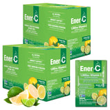 Ener-C caja frente limón-lima mostrando 60 sobres y beneficio de hidratación