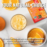 Ener-C frutas y extractos naturales que aportan sabor y beneficios.