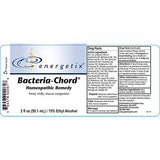 Energetix Bacteria-Chord detalle del envase mostrando dosificación y beneficios
