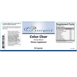 Energetix Colon Clear cápsula en close-up evidencia de fórmula herbal y fácil ingestión
