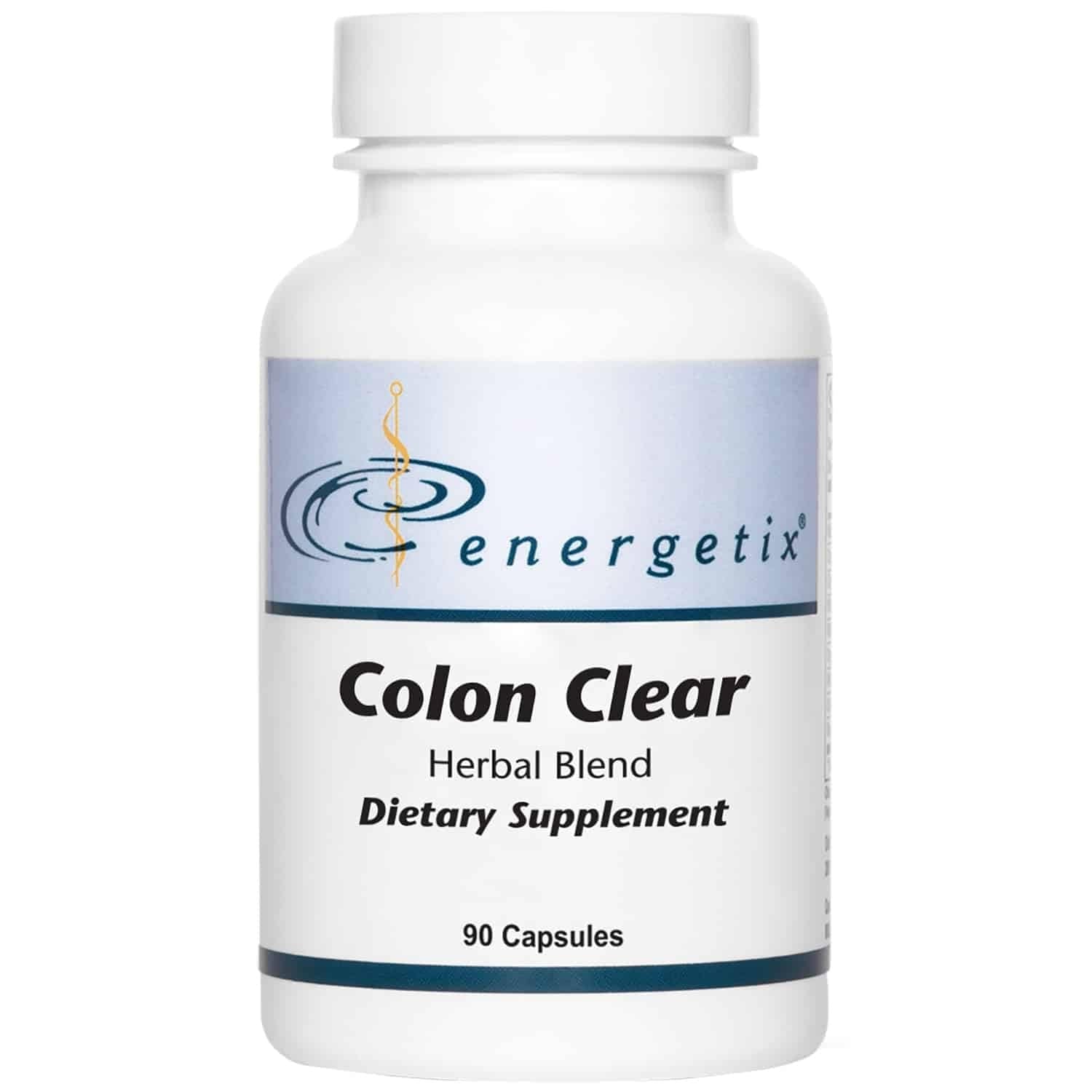 Energetix Colon Clear frasco frontal mostrando etiqueta clara y beneficio digestivo