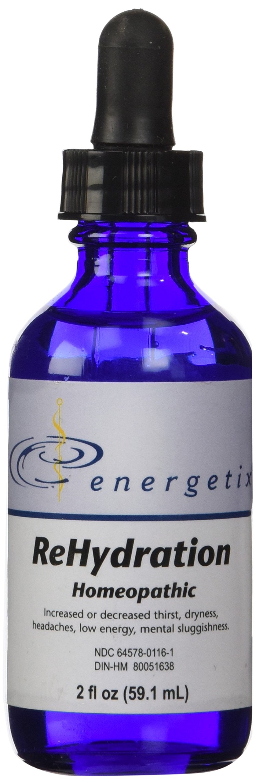 Envase frontal de ReHydration Energetix mostrando diseño y tamaño práctico