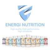 ENERGI NUT caja y frasco listo para envío mostrando seguridad y calidad