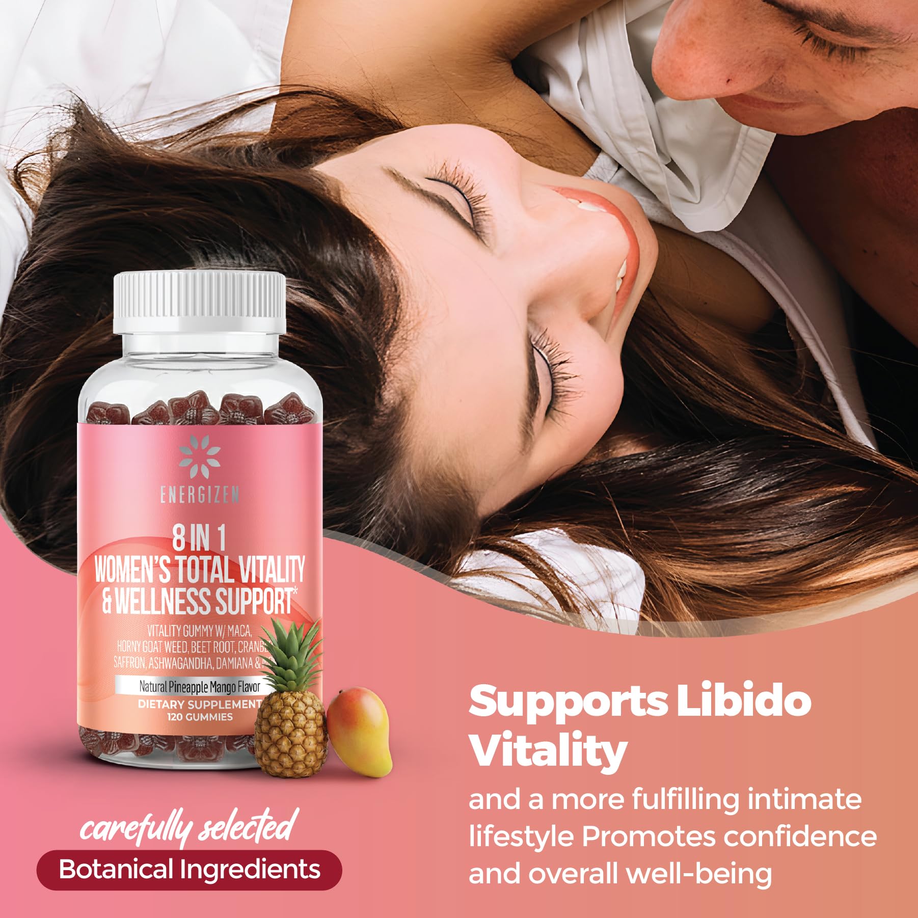 Energizen etiqueta nutricional en envase indicando calidad y transparencia