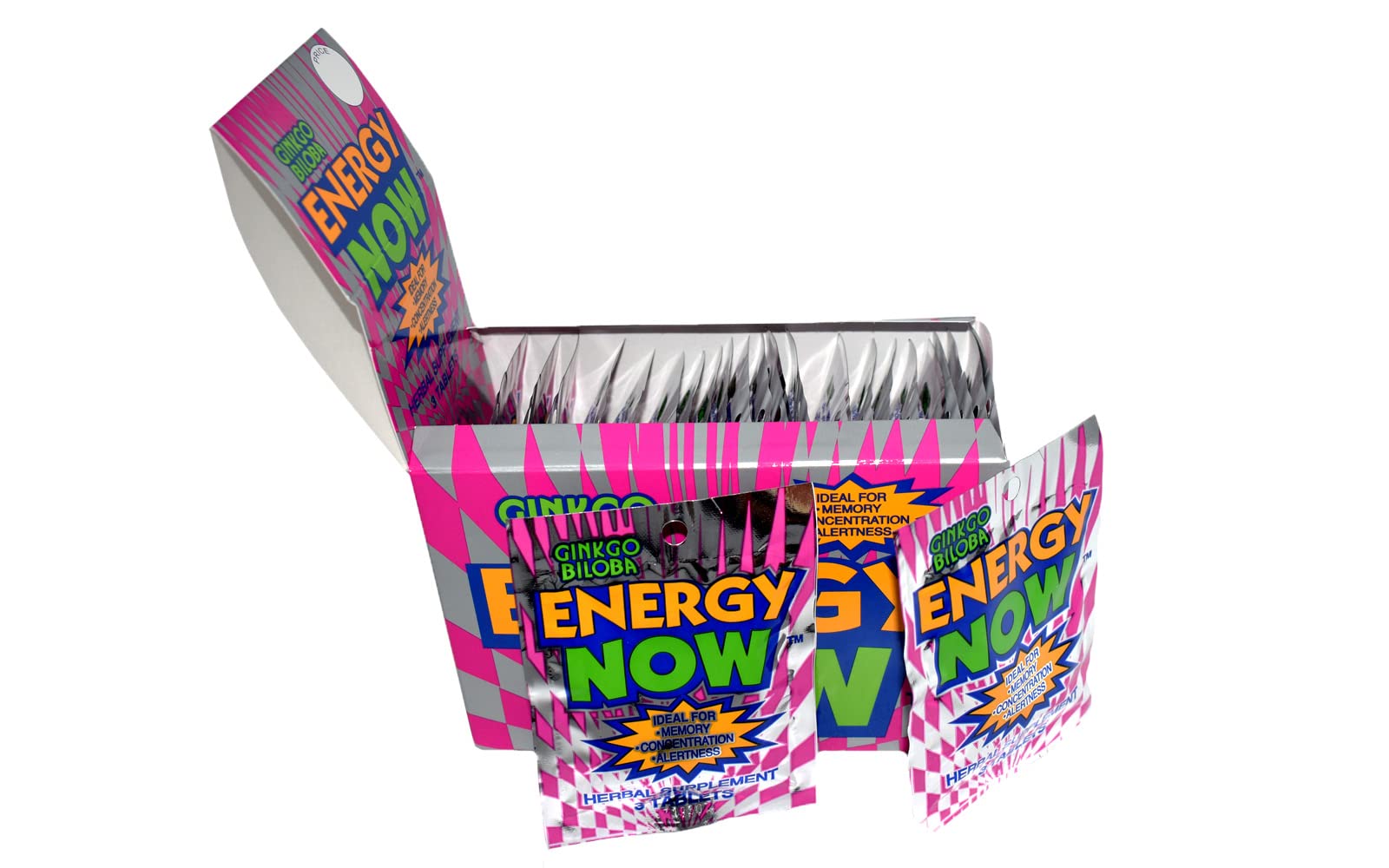 Energy Now sobre en mano listo para uso rápido y conveniencia diaria