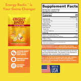 Energy Rocks bolsa abierta mostrando múltiples porciones listas para uso