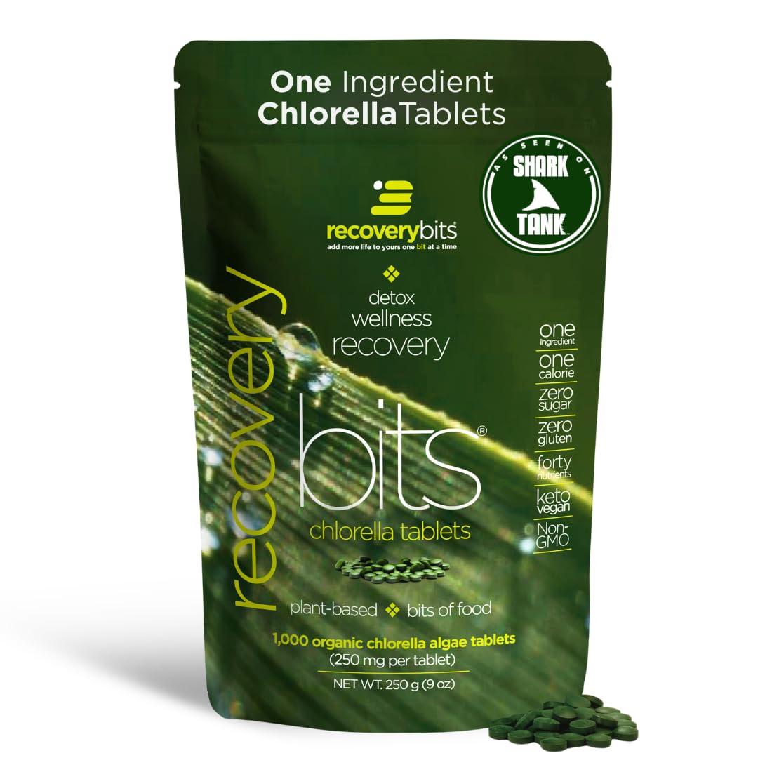 ENERGYBITS paquete RECOVERYbits frontal muestra gran bolsa, conveniente y nutritiva