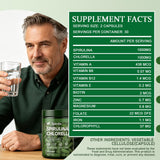 Enerra Spirelia etiqueta nutricional legible que indica vitaminas y minerales clave