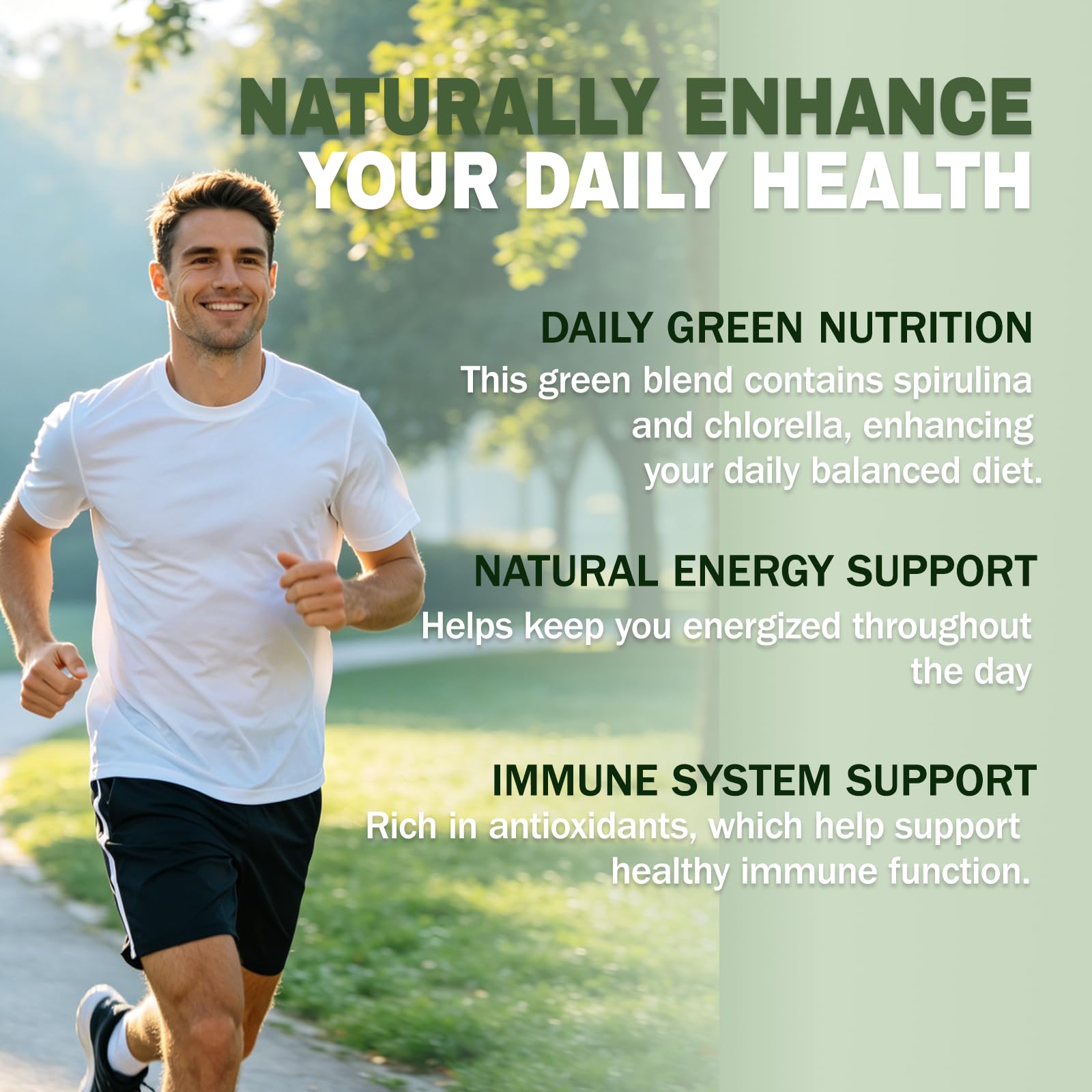 Enerra Spirelia polvo de spirulina y chlorella para apreciar textura y pureza