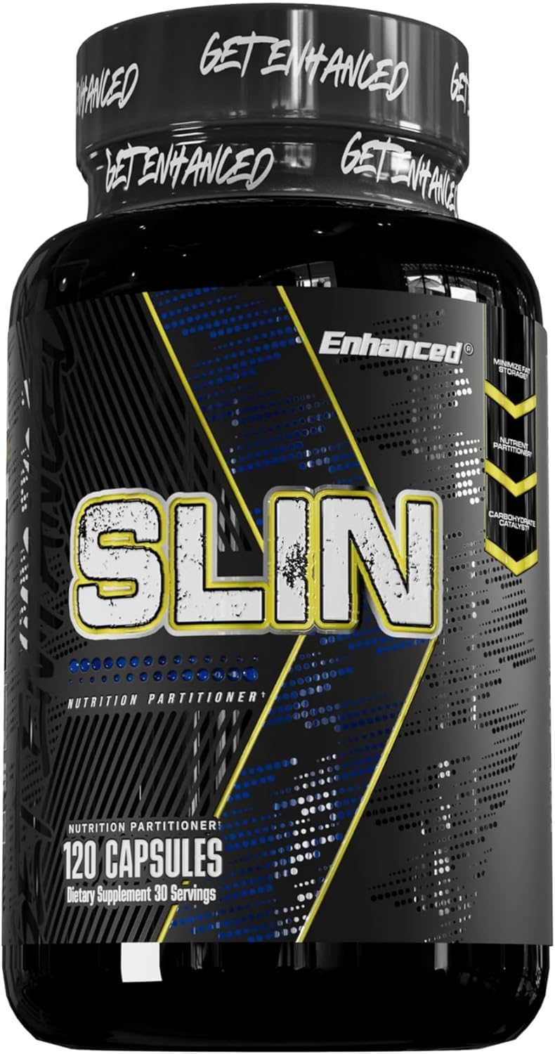 Enhanced SLIN vista frontal del envase mostrando diseño y cantidad de cápsulas