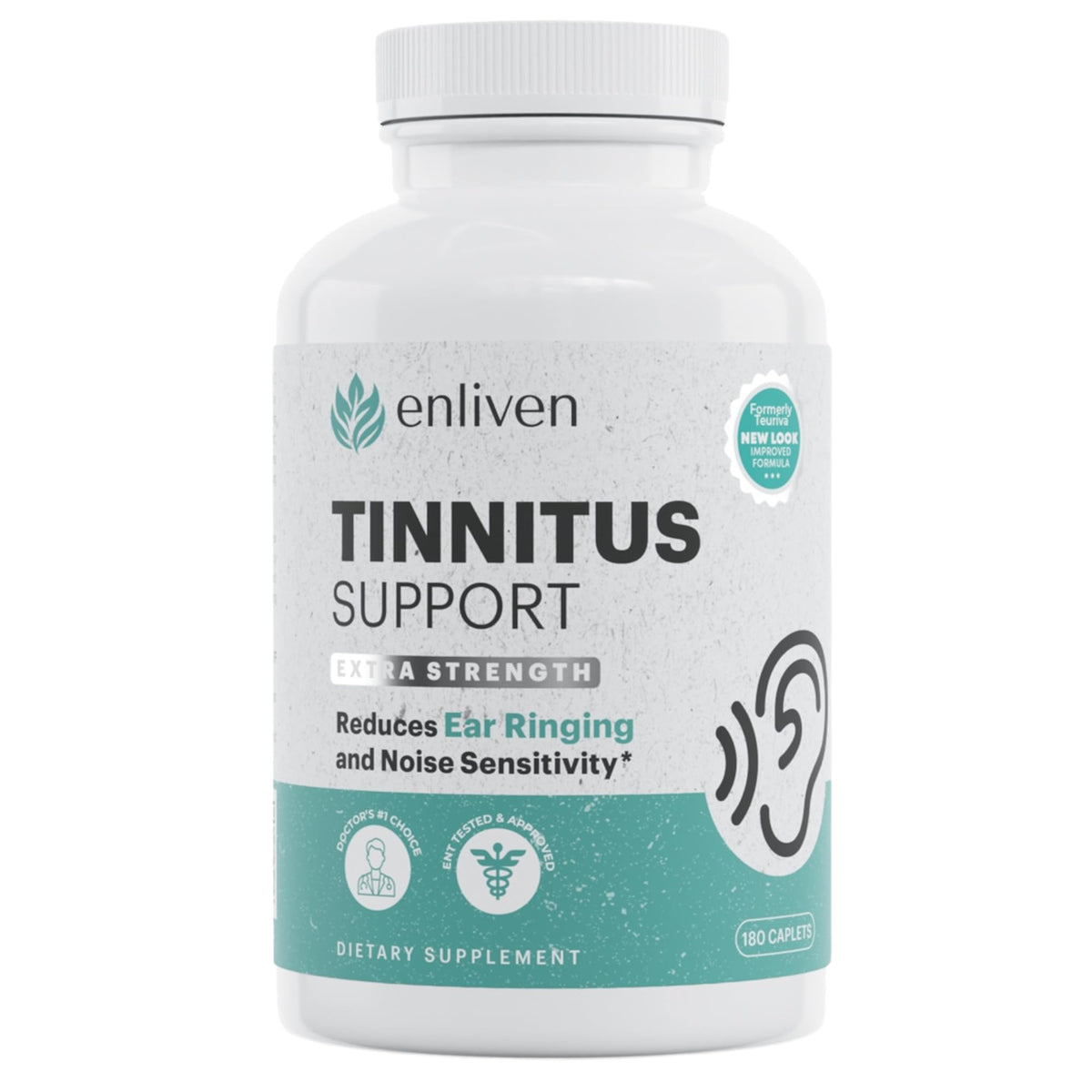 enliven envase frontal claro muestra beneficios para el zumbido