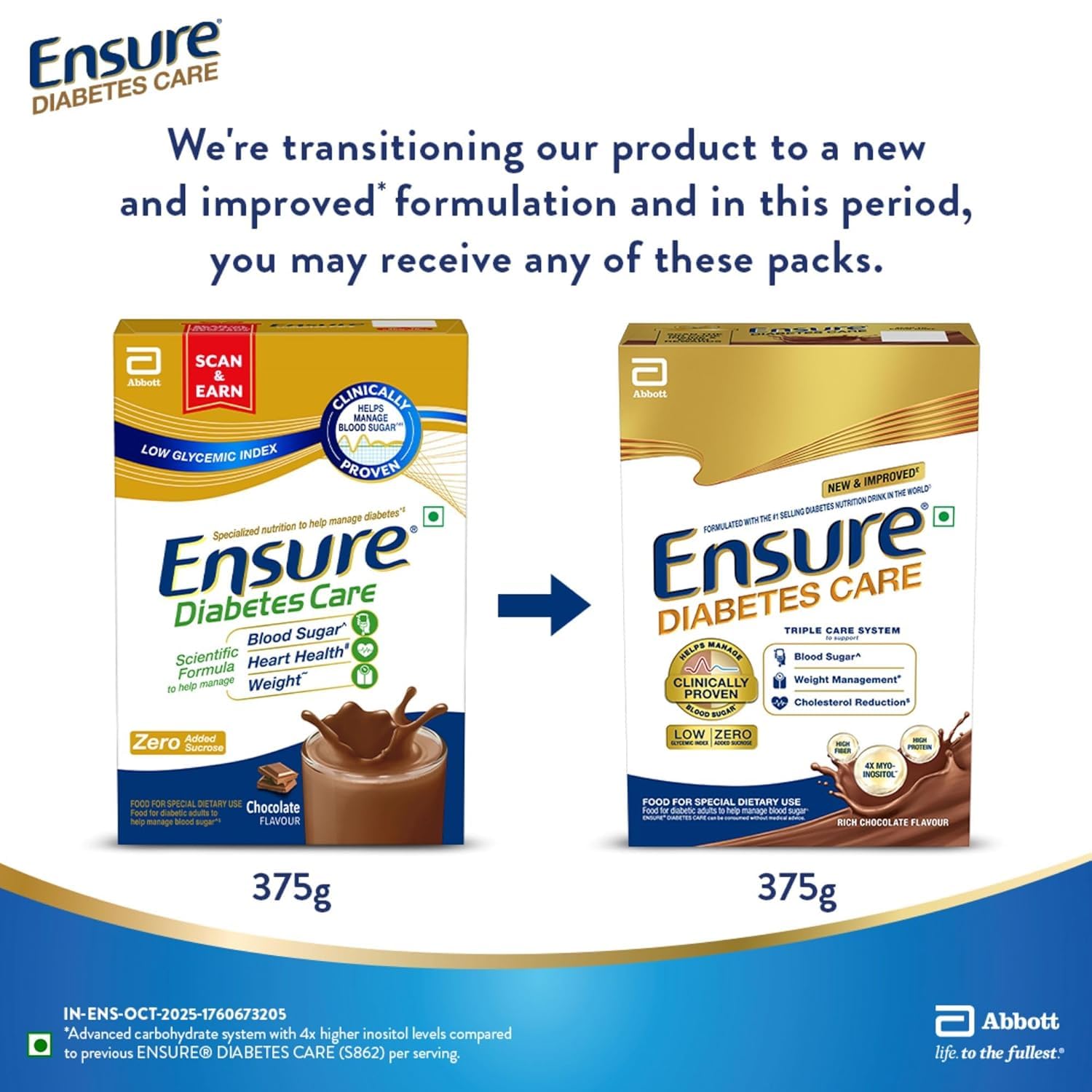 PGM DISTRIBUTORS Ensure Diabetes Care etiqueta nutricional mostrando información clave