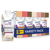 Ensure envase frontal del pack variedad mostrando sabores y beneficios