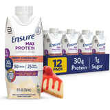 Ensure Max Protein frontal del envase mostrando sabor Cherry Cheesecake y 30 g proteína