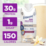 Ensure Max Protein vista lateral de la etiqueta con información nutricional