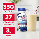 Comparación de tamaño del envase Ensure Plus para referencia visual