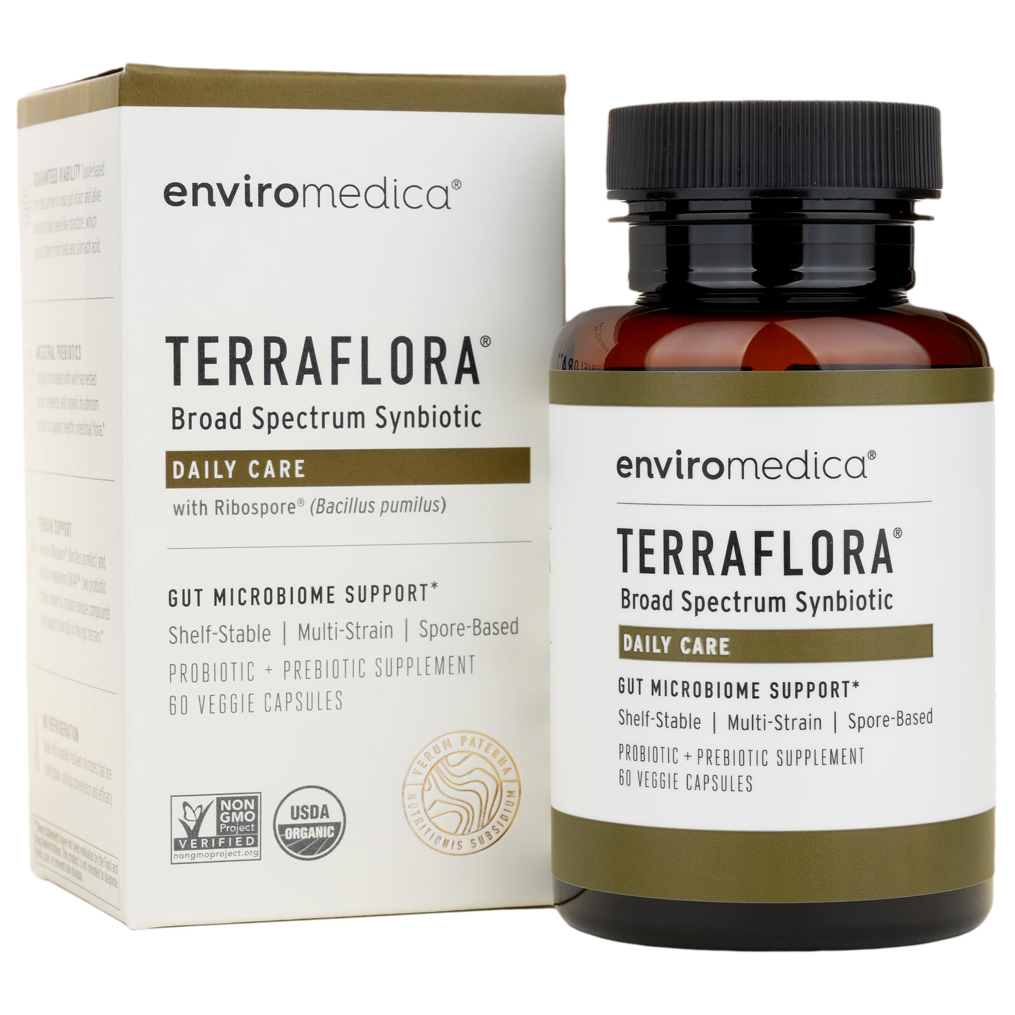 Enviromedica Terraflora frente del envase mostrando diseño y beneficio práctico