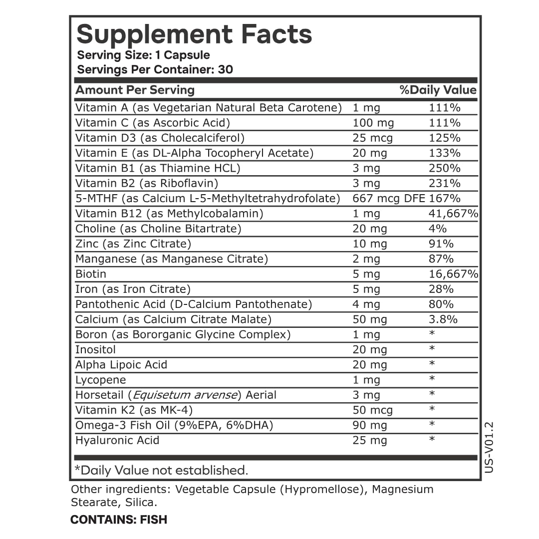 envitamin suplemento al lado de una moneda para comparación de tamaño