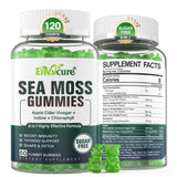 EnvyCure frontal del envase que muestra sea moss y beneficios claros