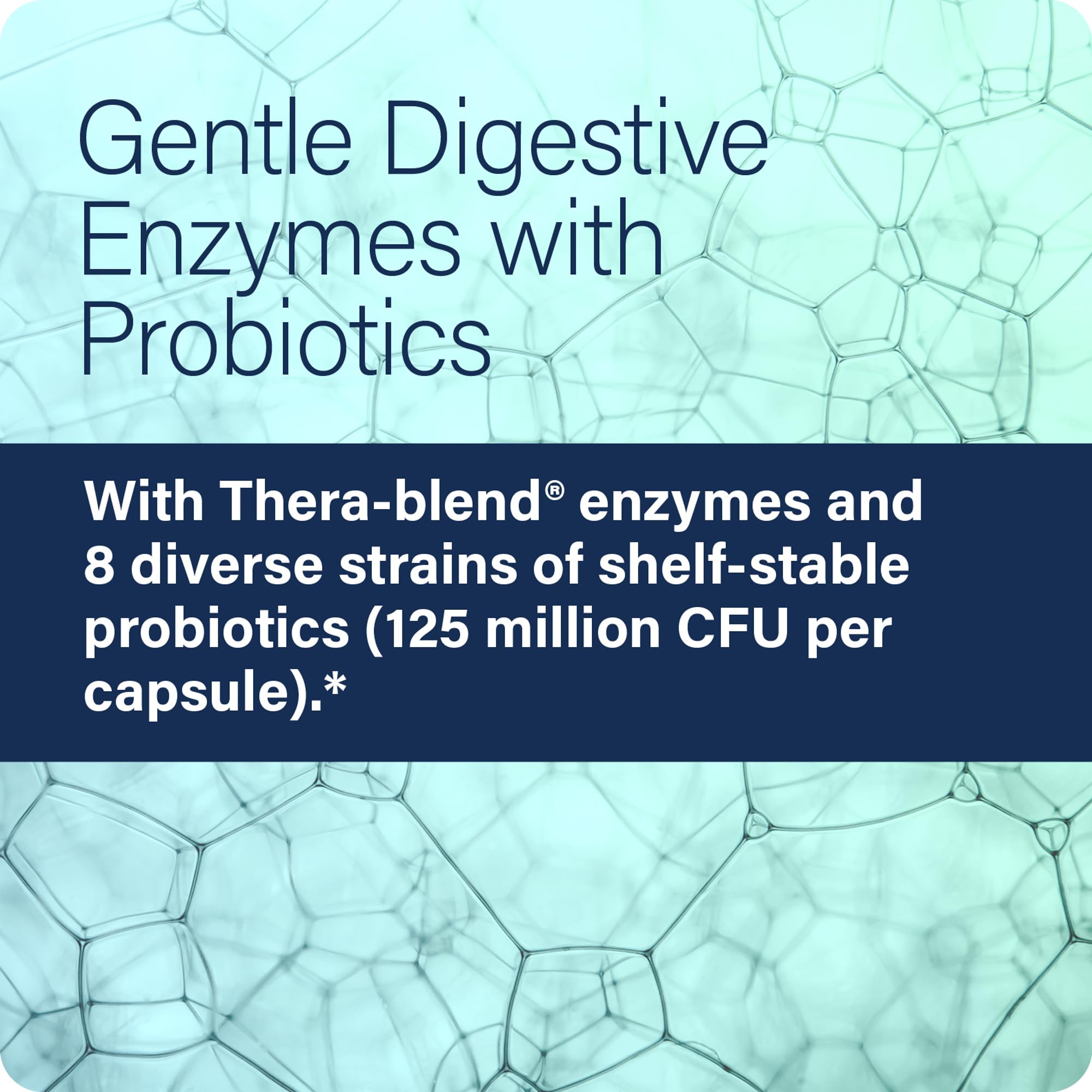 Enzyme Science bote abierto con cápsulas para visualizar cantidad interior