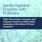Enzyme Science bote abierto con cápsulas para visualizar cantidad interior
