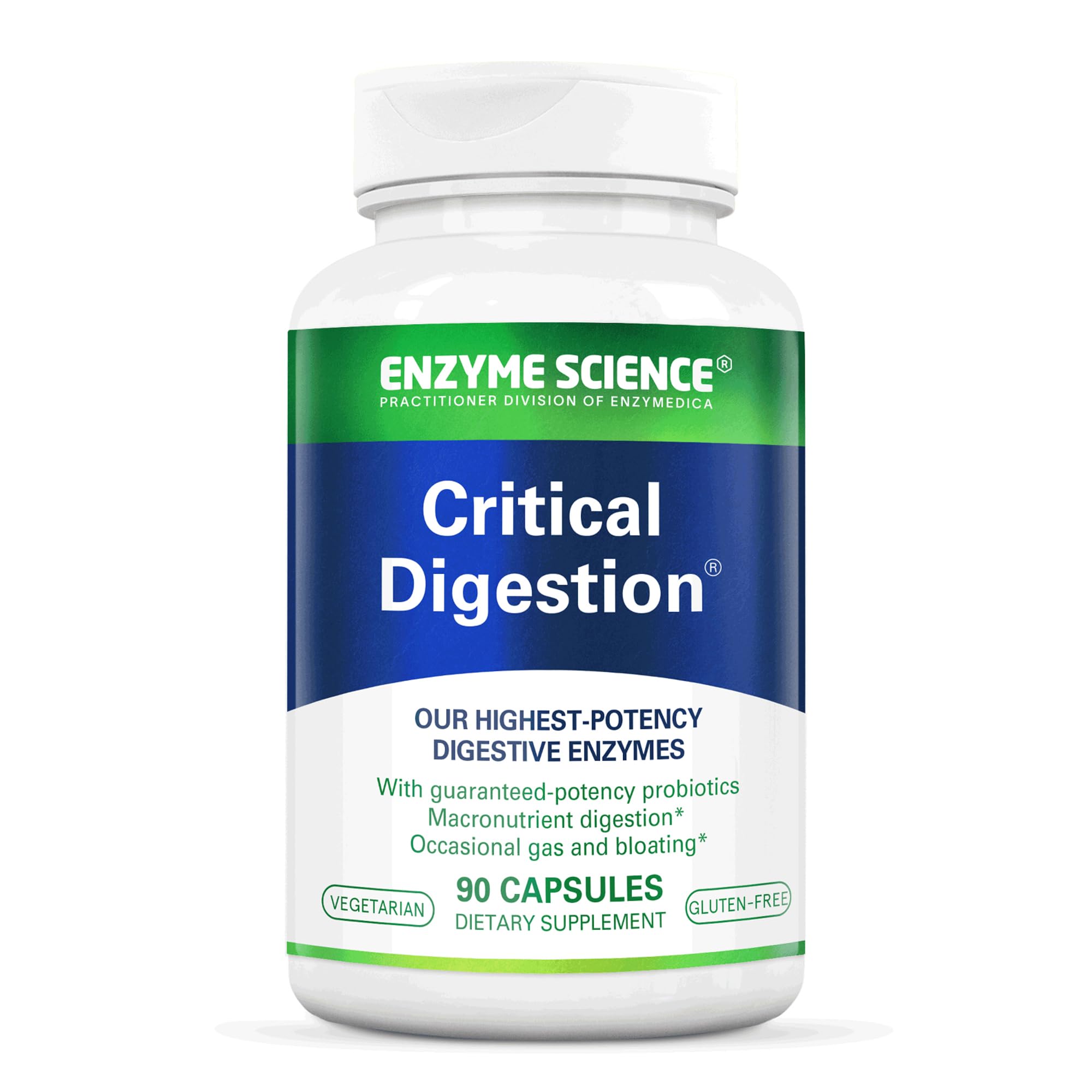 Enzyme Science envase frontal mostrando la marca y beneficio digestivo