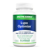 Enzyme Science Lypo Optimize vista frontal del envase y beneficios digestivos