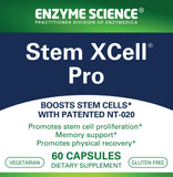 Enzyme Science Stem XCell Pro cápsulas abiertas mostrando textura y fácil ingestión