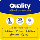 Enzymedica etiqueta Acid Soothe mostrando información nutricional y beneficios