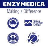 Enzymedica frasco en cocina para uso diario en estilo de vida saludable