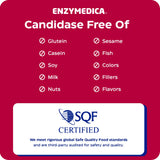 Enzymedica Candidase personal de laboratorio realizando pruebas de control de calidad