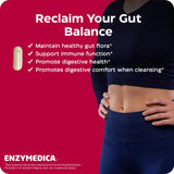 Enzymedica Candidase etiqueta con ingredientes y claims apto vegano seguro