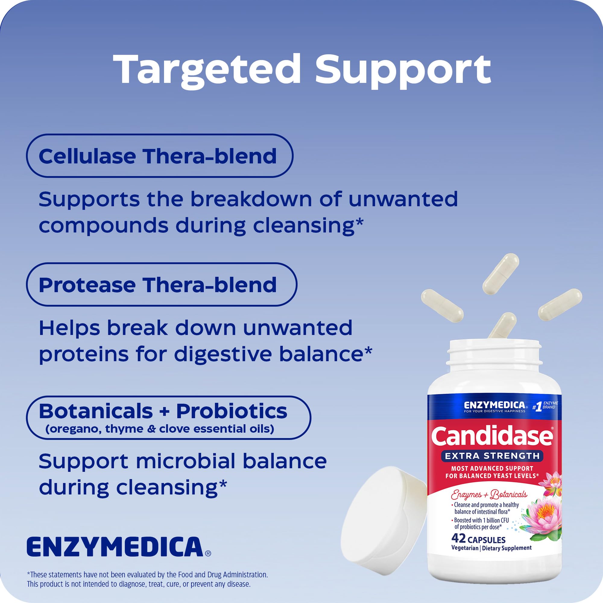 Enzymedica etiqueta probiótico Bacillus subtilis información visible