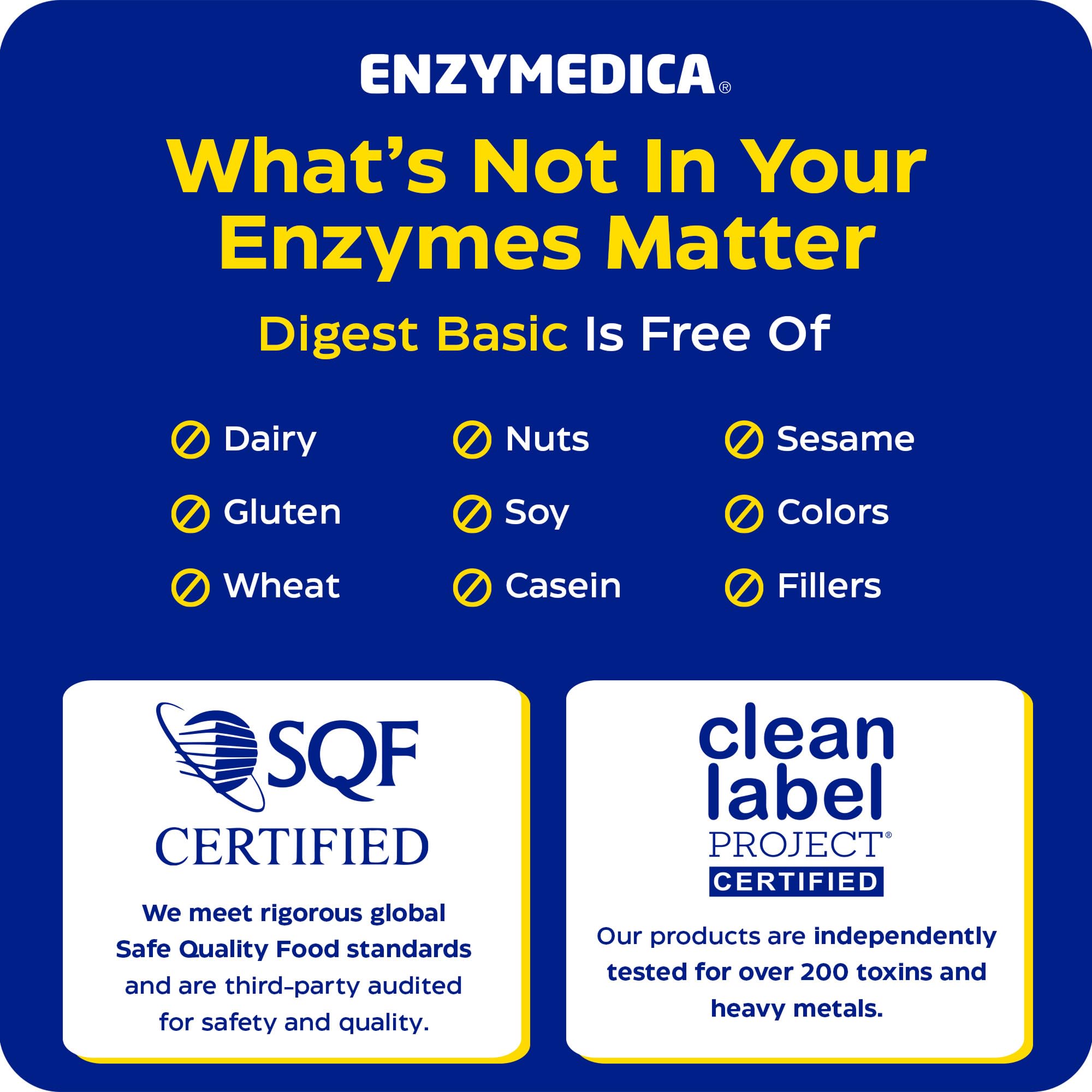Enzymedica Digest Basic botella abierta mostrando cápsulas listas para tomar