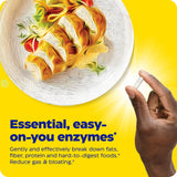 Cápsula Enzymedica Digest Basic junto a alimentos indicando soporte para digestión de macros