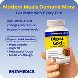 Enzymedica Digest Gold en ambiente de estilo de vida saludable y digestión cómoda
