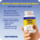 Enzymedica Digest Gold en escena de desayuno para mostrar apoyo a la energía