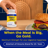 Etiqueta nutricional de Enzymedica Digest Gold con información de ingredientes clave