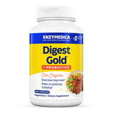 Enzymedica frasco Digest Gold + Probiotics vista frontal, claridad y confianza