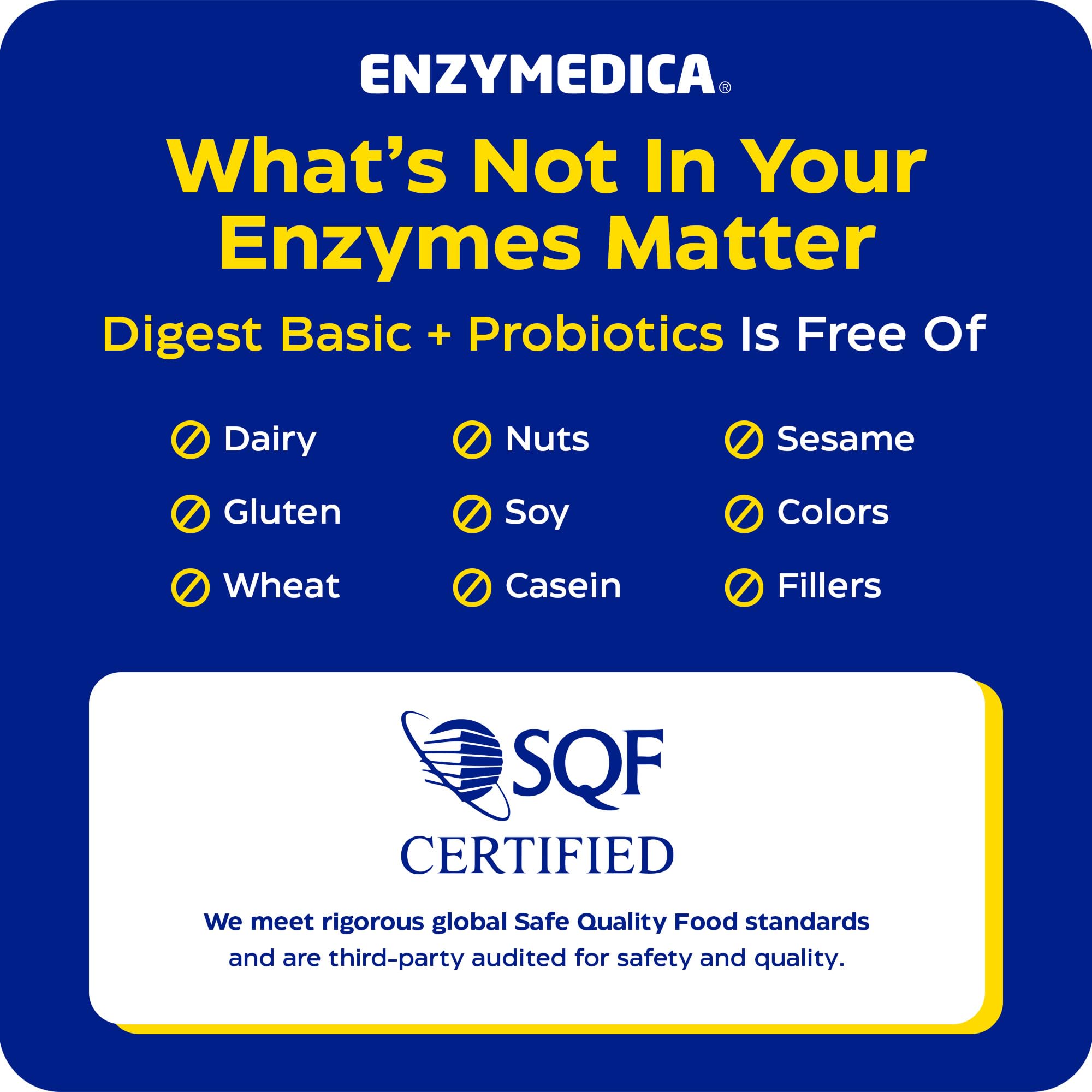 Enzymedica envase en estantería para un contexto de compra claro
