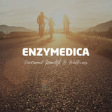 Enzymedica envase en cocina para mostrar uso diario y almacenamiento sencillo