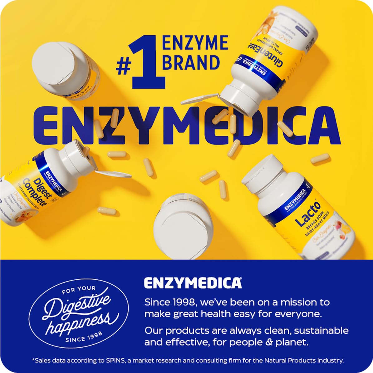 Enzymedica ilustración de naranja sanguina resaltando sabor natural