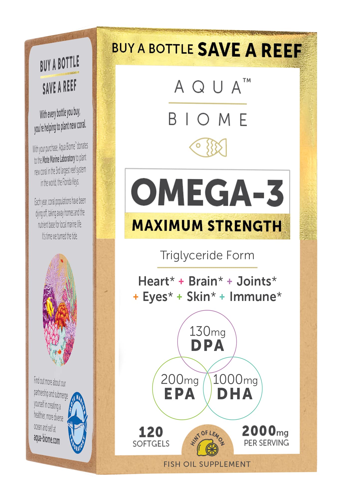 Enzymedica frasco frontal mostrando etiqueta y beneficio omega‑3