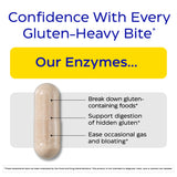 Enzymedica GlutenEase etiqueta legible con lista de ingredientes clave