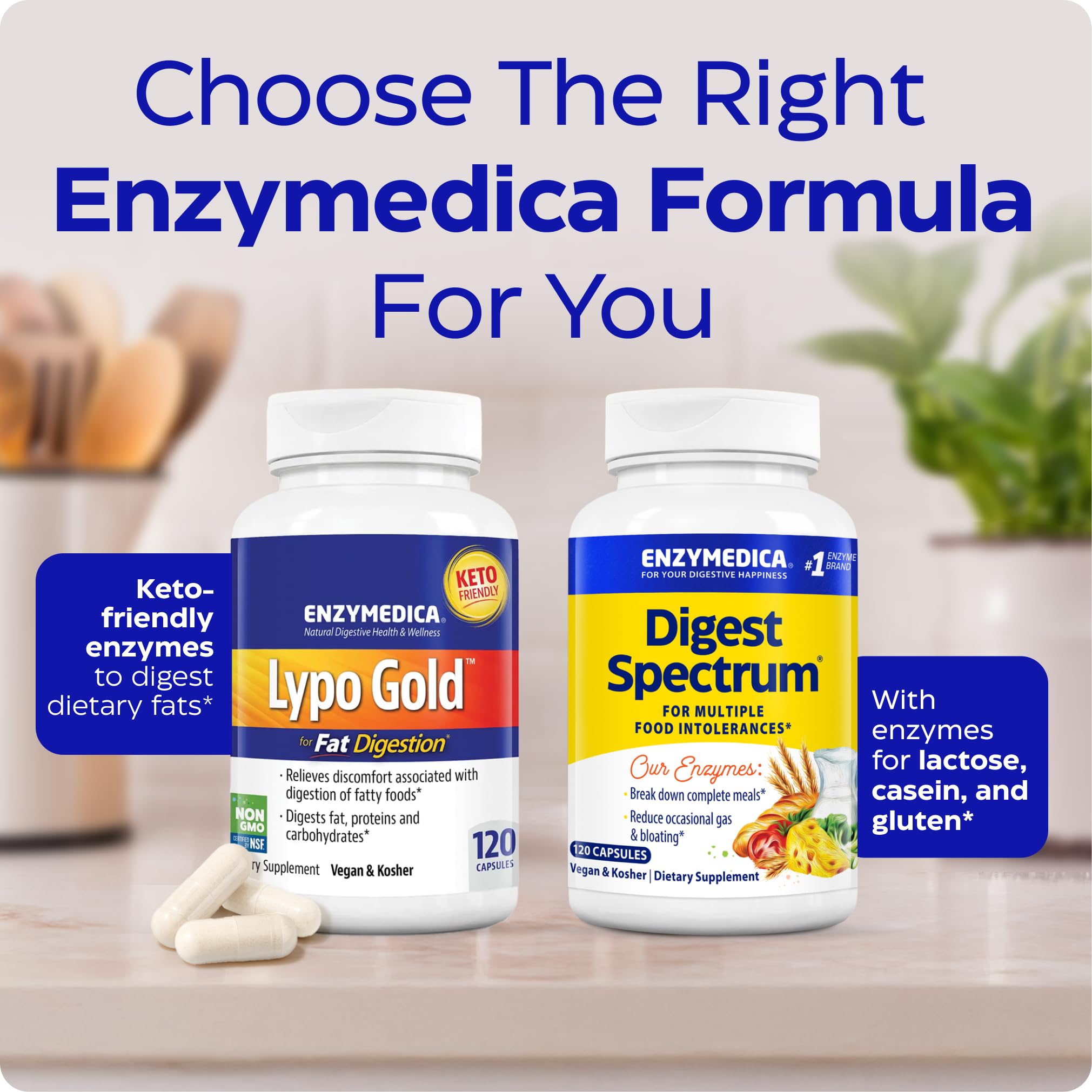 Enzymedica Lypo Gold laboratorio mostrando control de calidad interno