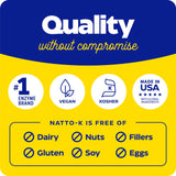 Enzymedica Natto-K sello kosher visible que garantiza certificación