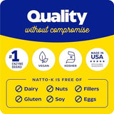 Enzymedica Natto-K etiqueta con ingredientes y certificaciones visibles