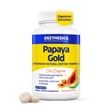 Enzymedica Papaya Gold frente del empaque mostrando la etiqueta y beneficios